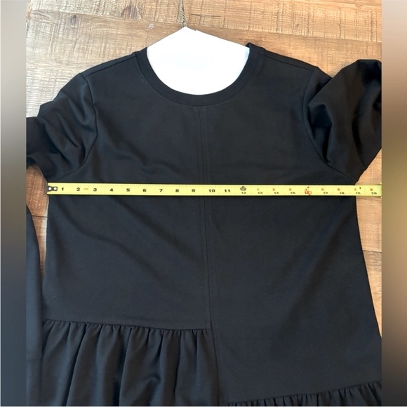 Blue Door Boutique Sweatshirt Dress. Women’s Sz-L Black EUC - Picture 8 of 8